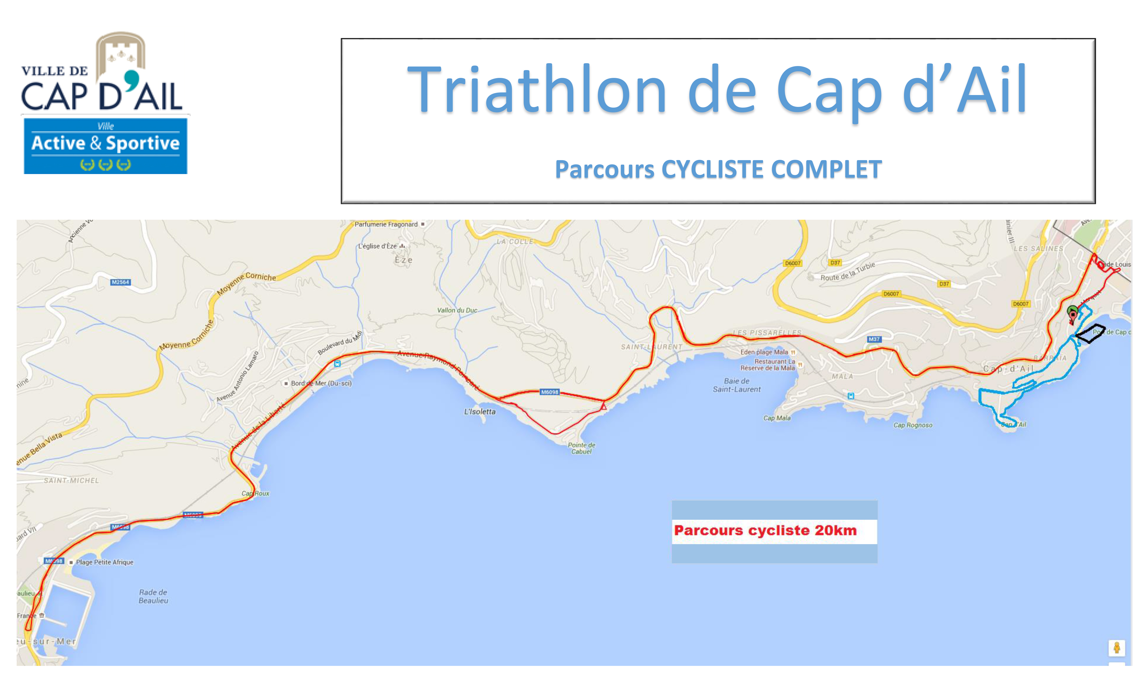 Parcours CYCLISTE COMPLET Triathlon 